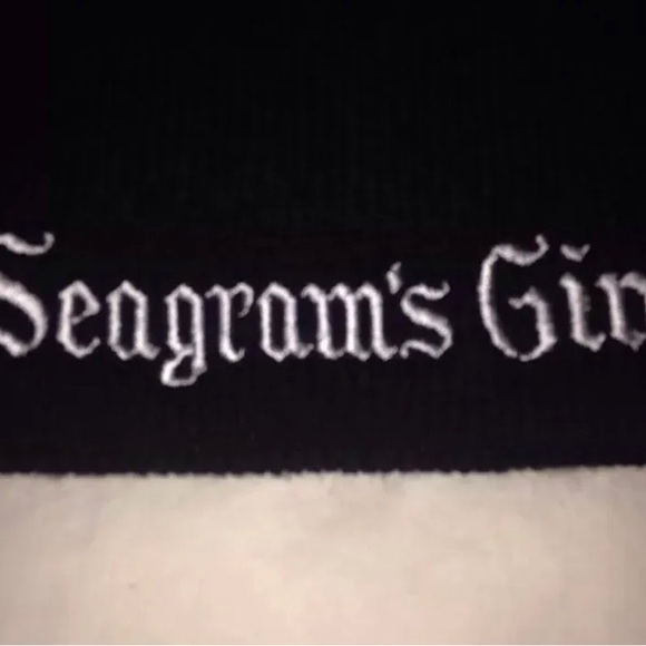 Seagram's Gin.. Limited Edition.. Logo Knit Beanie... Black.. New - Picture 2 of 3